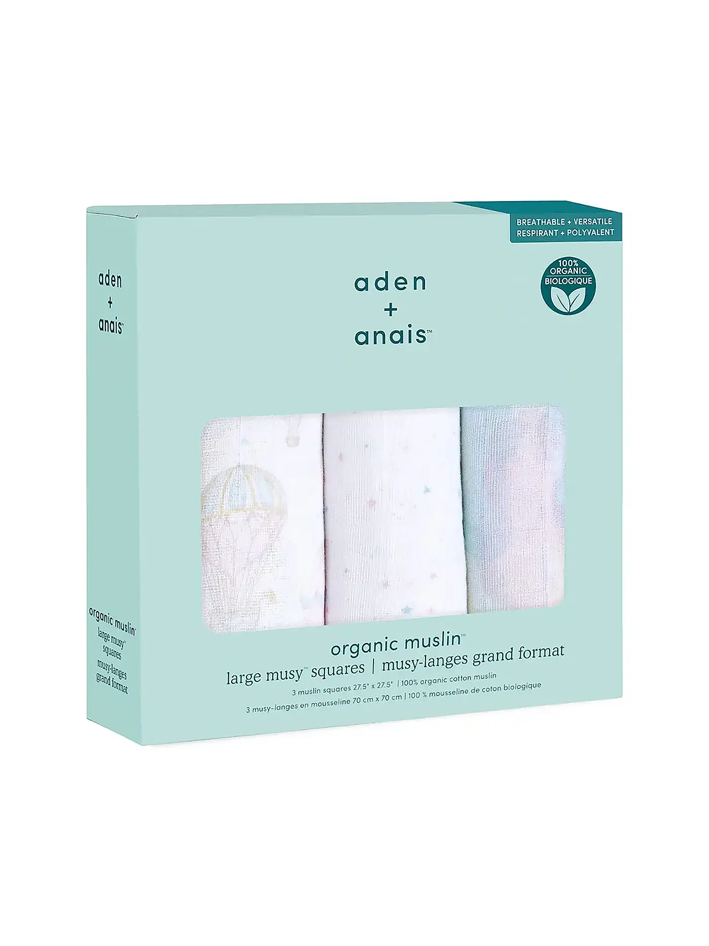 ADEN + ANAIS | Mulltuch 3er Pkg ANIMAL KINGDOM | weiss